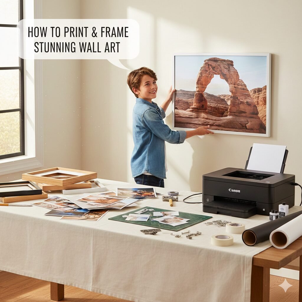 How to Print and Frame Photos for Stunning Wall Art